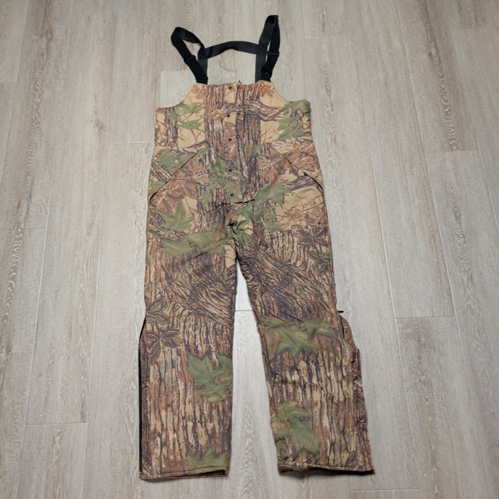 Vintage Walls Water-Pruf Realtree Camo Insulated Hunting Bibs Overalls Mens M